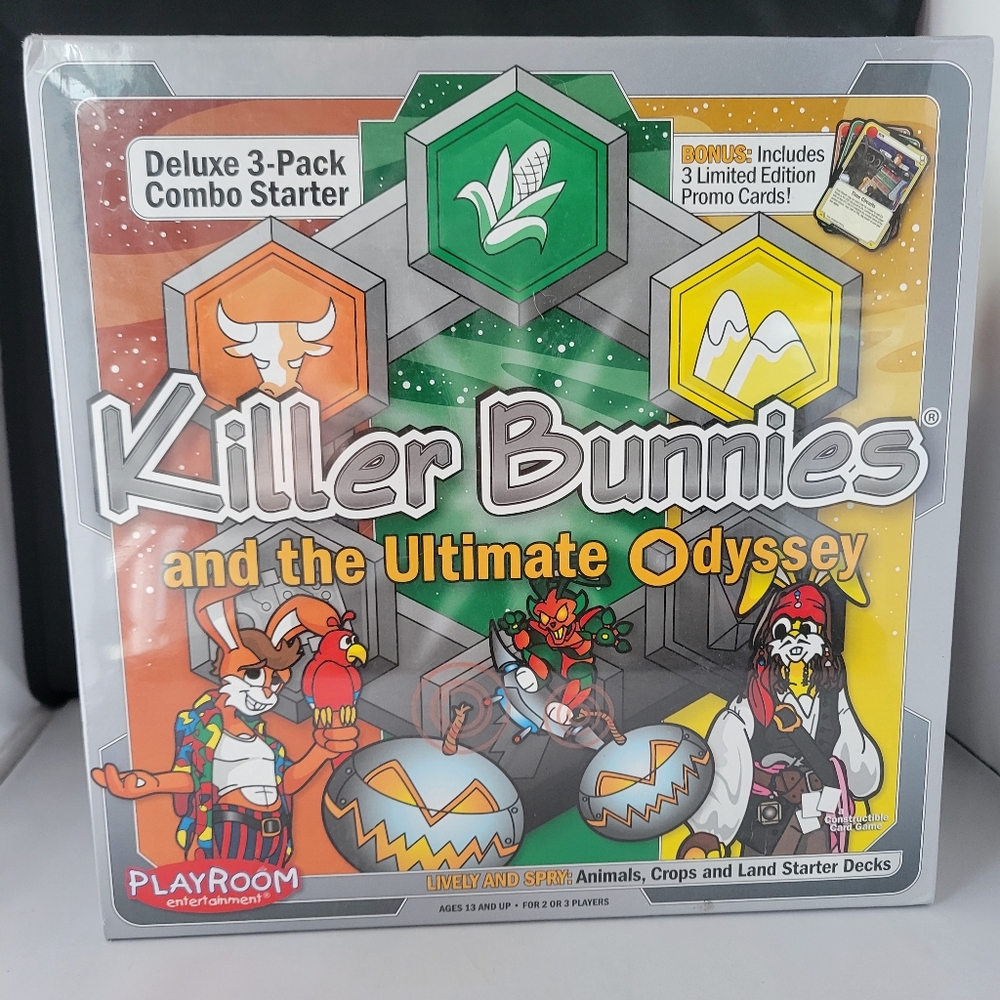 KILLER BUNNIES AND THE ULTIMATE ODYSSEY DELUXE 3-PACK COMBO STARTER SEALED NEW